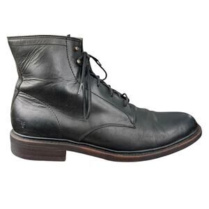 Frye Men’s James Black Leather Lace Up Chukka Boots Size US 11